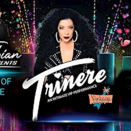 A promotional poster featuring DJ Fabian and Trinere, titled 